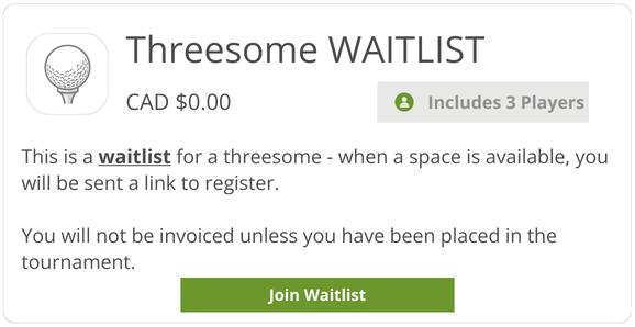 Threesome Waitlist
