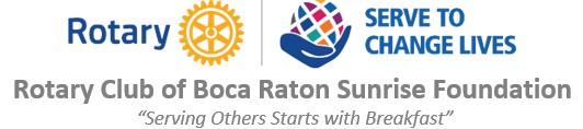 Rotary Club of Boca Raton Sunrise 34th Annual Golf Tournament logo