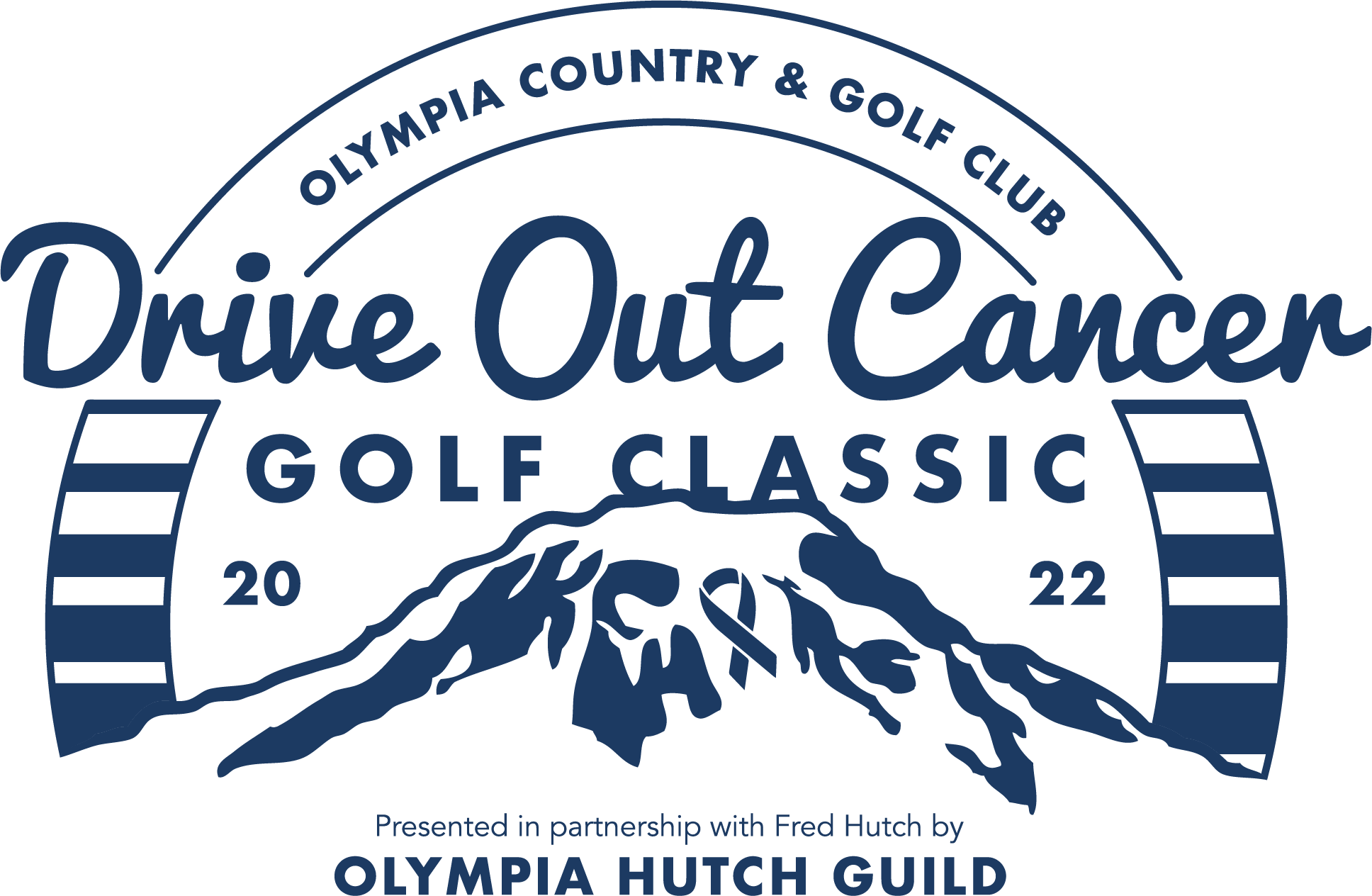 The Olympia Hutch Guild in partnership with the  Olympia Country & Golf Club 2022     Drive Out Cancer Golf Tournament logo