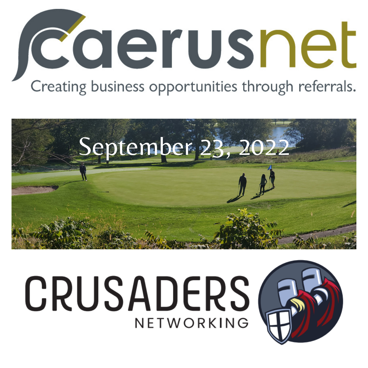 2022 Caerusnet & Crusaders Golf Outing logo