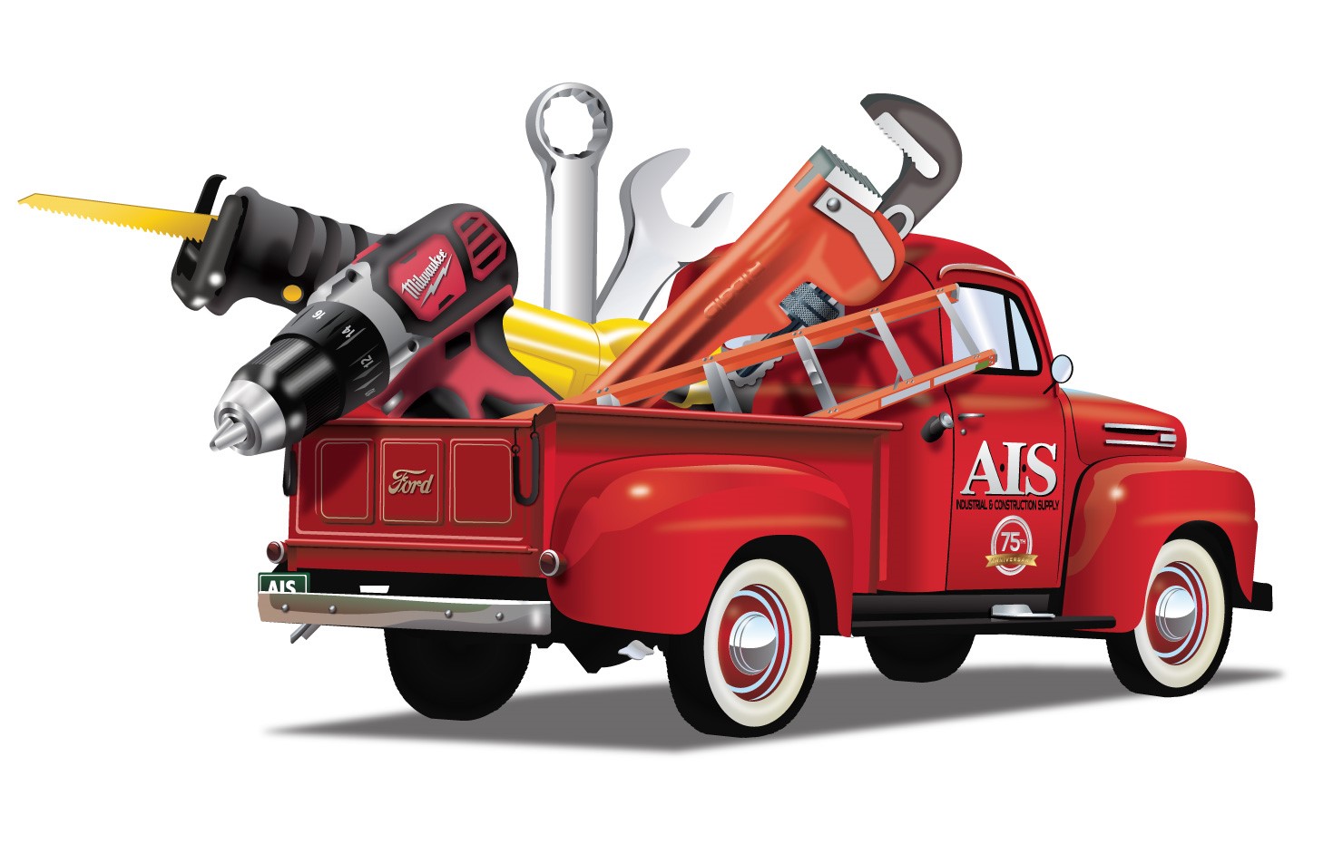 AIS Industrial & Construction Supply                   Coby Christensen memorial golf tournament logo