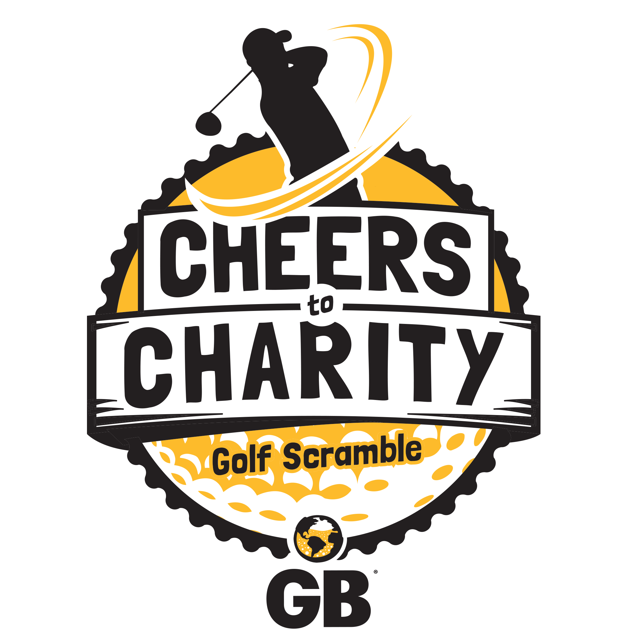 8th Annual Global Brew "Cheers to Charity" Golf Scramble logo