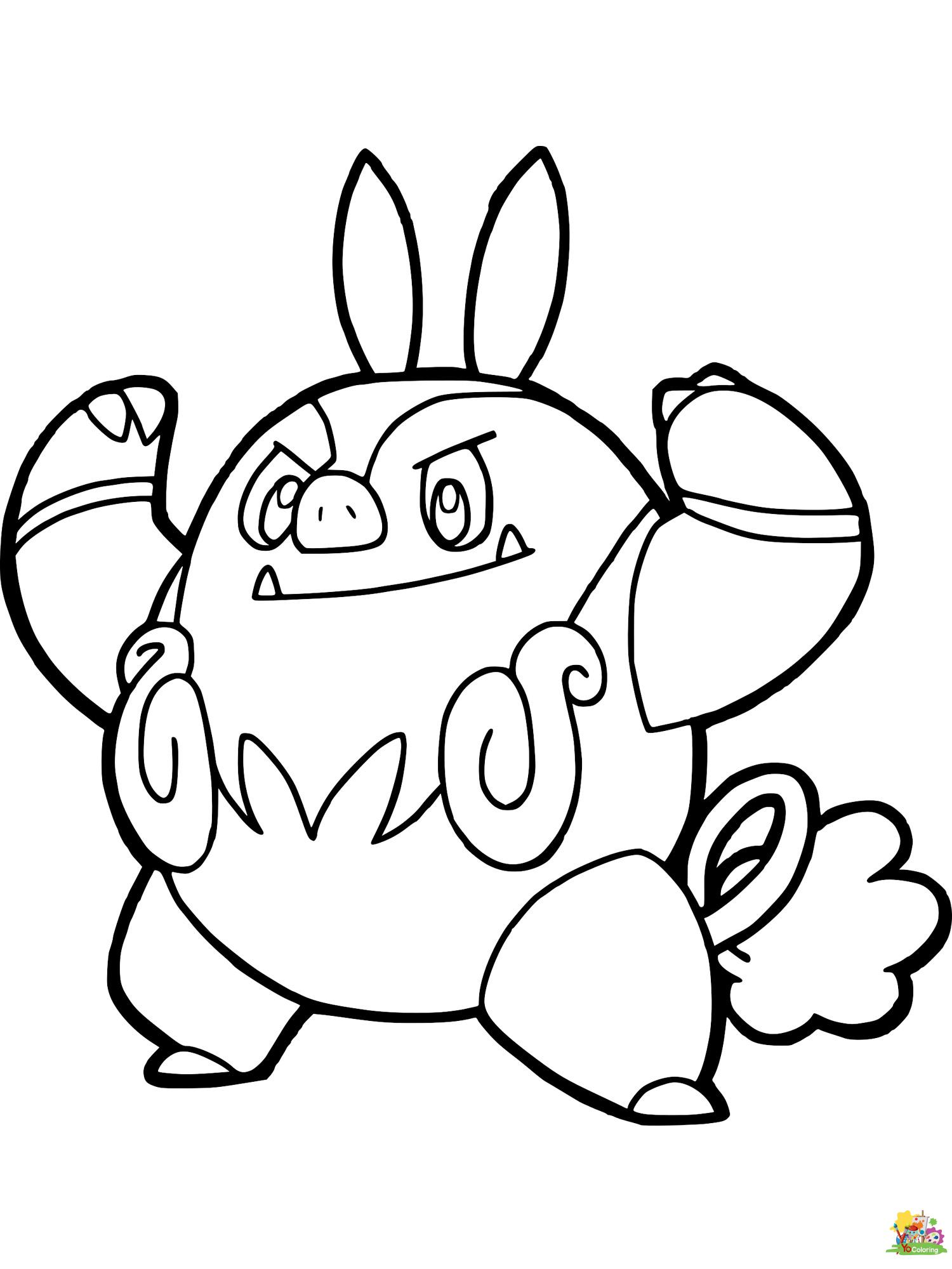 Pokemon coloring pages for kids logo
