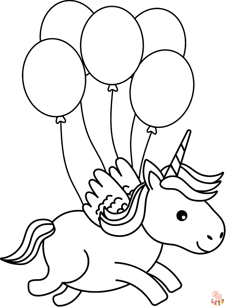 Ausmalbilder Einhörner: Kostenlose Malvorlagen zum Ausdrucken für Kinder logo