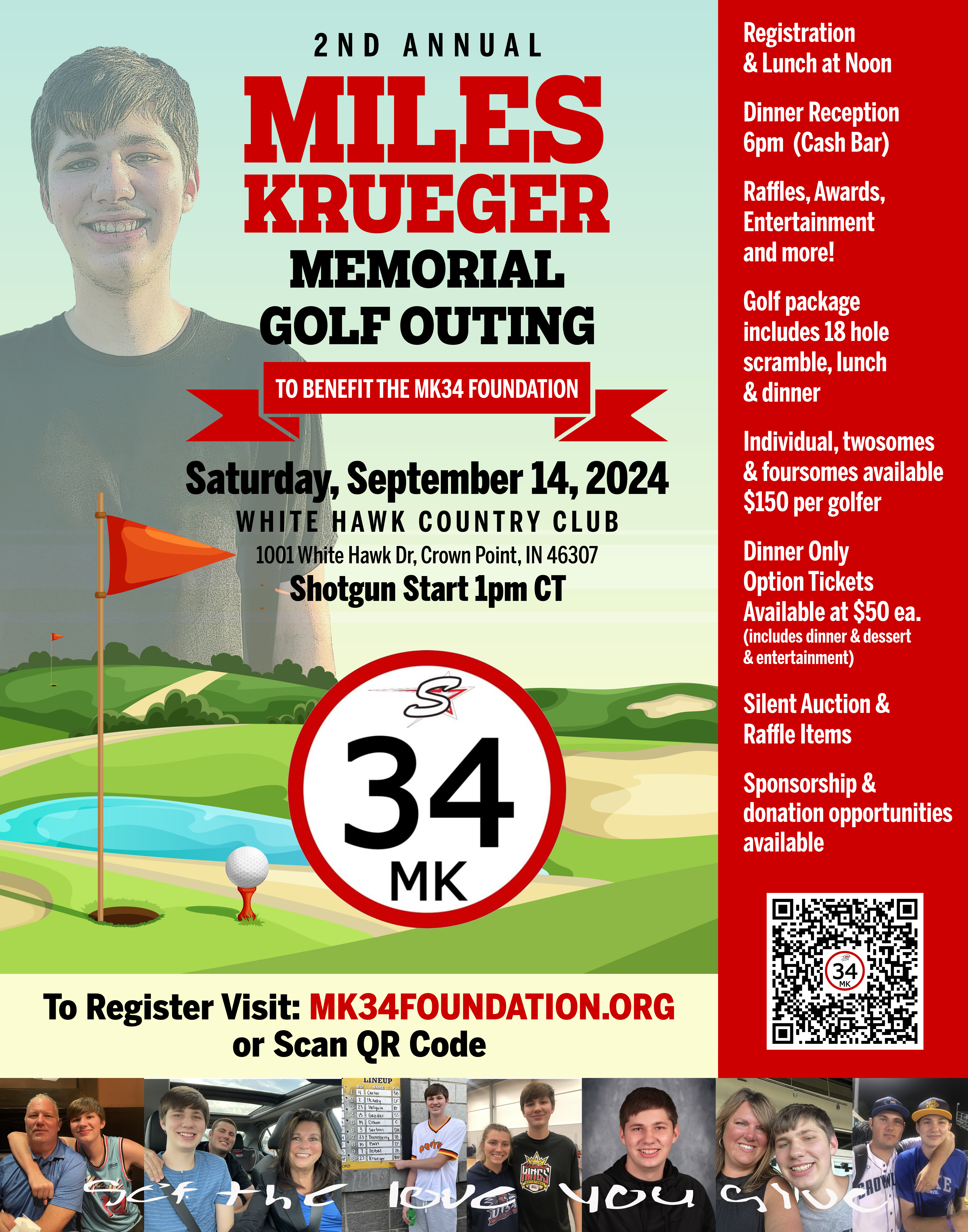 2nd Miles Krueger Memorial Golf Outing logo