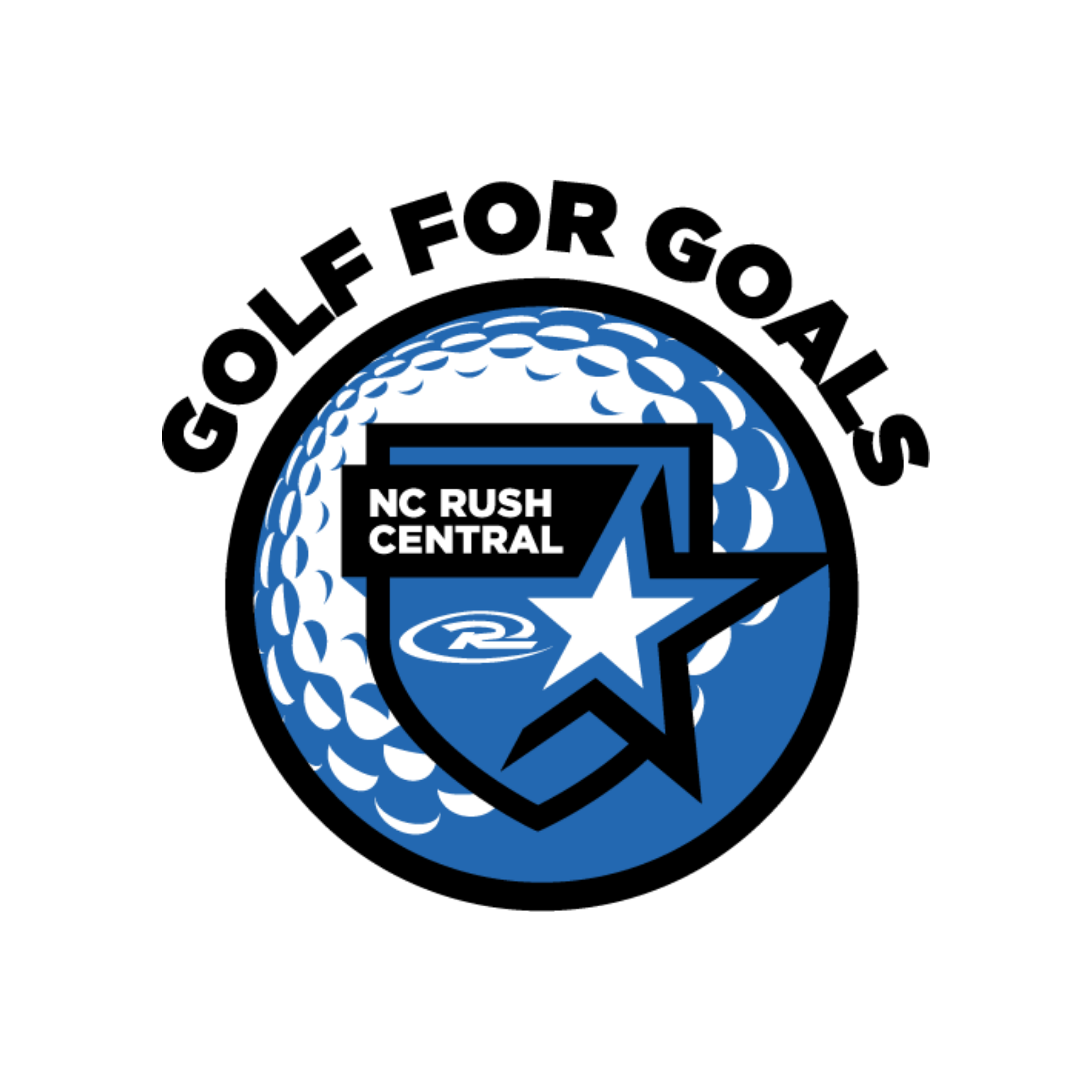 NC Rush Central Golf for Goals logo