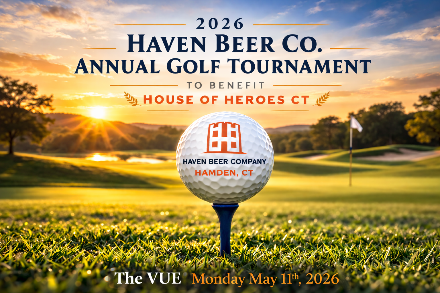 2026 HAVEN Beer Co. Annual Golf Tournament to Benefit House of Heroes CT logo