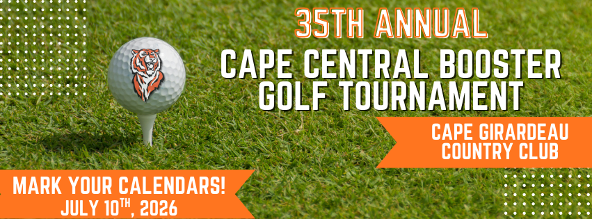 35th Annual Cape Central Booster Club Golf Tournament logo