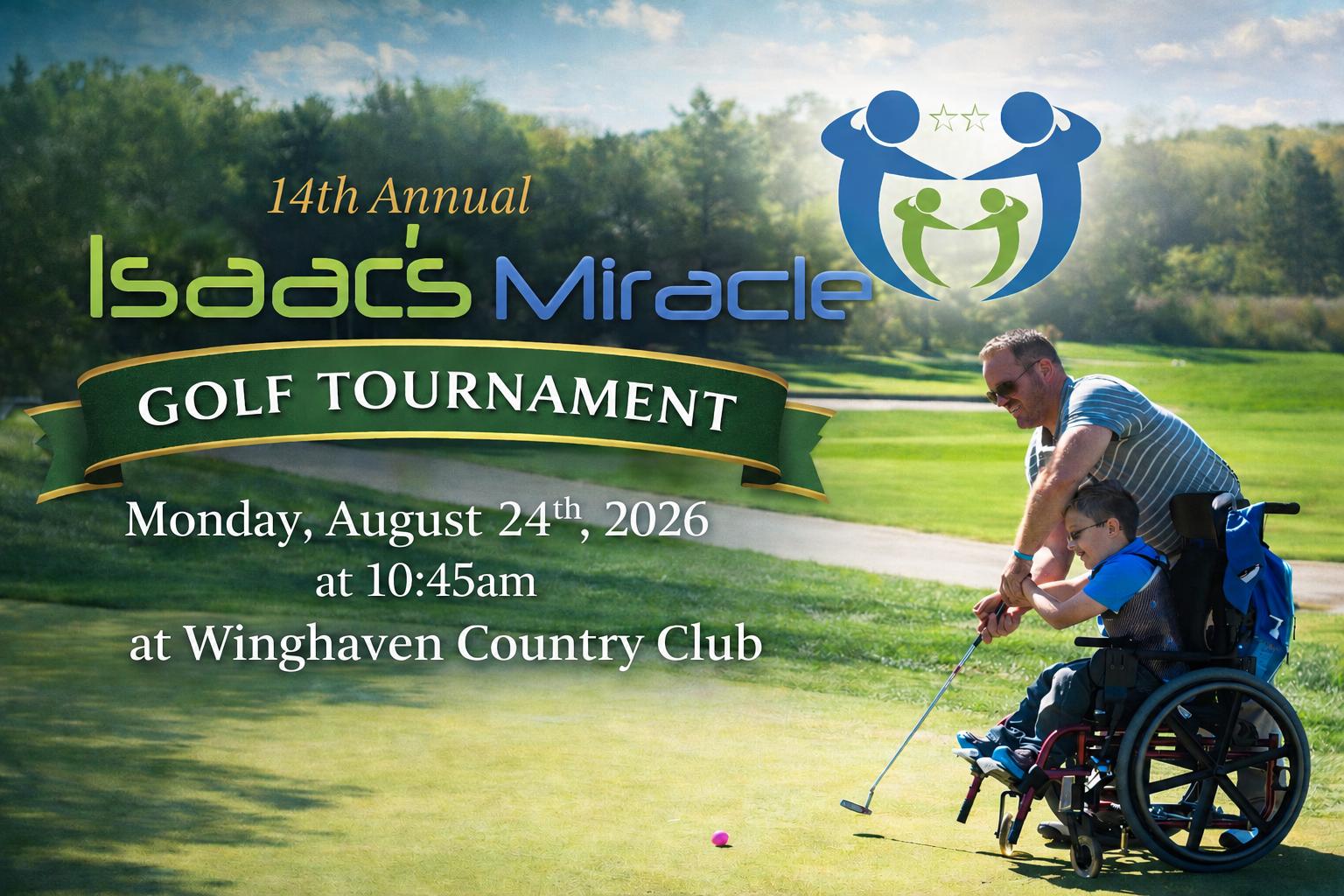 14th Annual Isaac's Miracle Charity Tournament logo