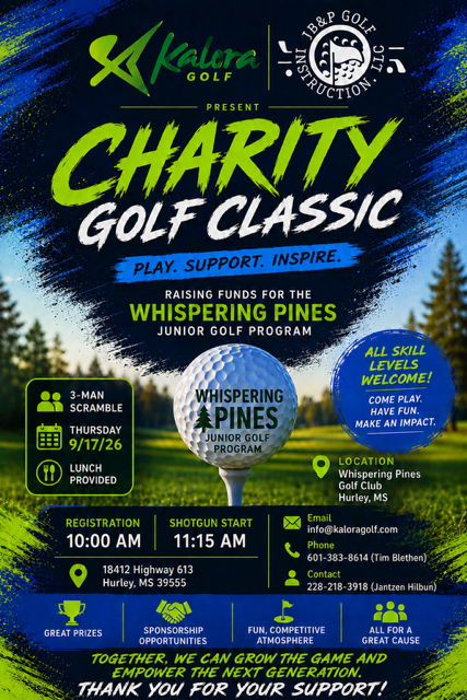 Whispering Pines Junior Golf Program Benefit Scramble logo