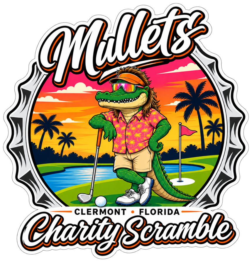 Mullets Charity Golf Scramble 2026 logo